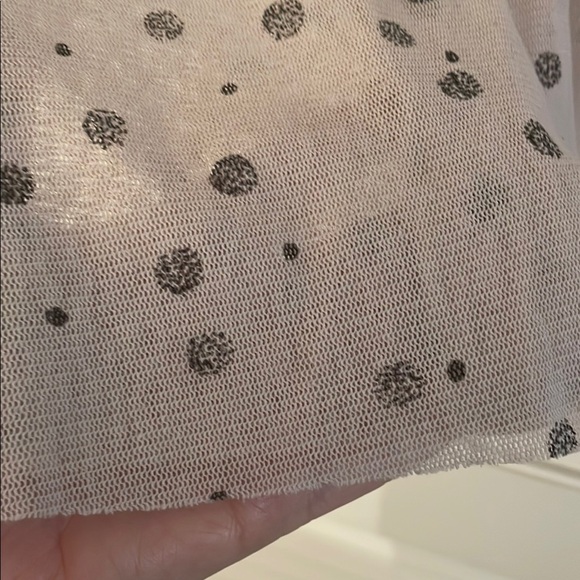 Lilith Lightweight Random Splattered Black Polka Dots Cardigan Sweater - Picture 9 of 14